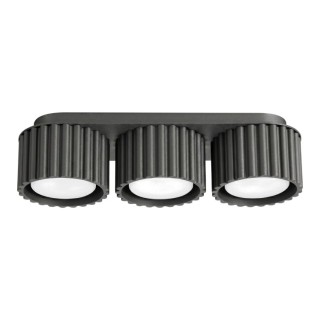 Plafonnier AURA 3 noir Gx53