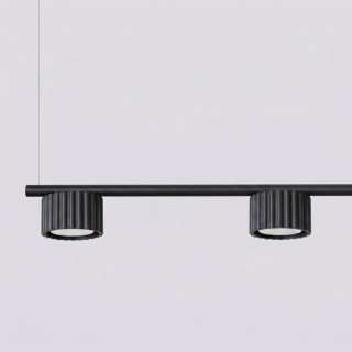 Lustre AURA 4 noir Gx53 - Sollux