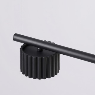 Lustre AURA 4 noir Gx53 - Sollux