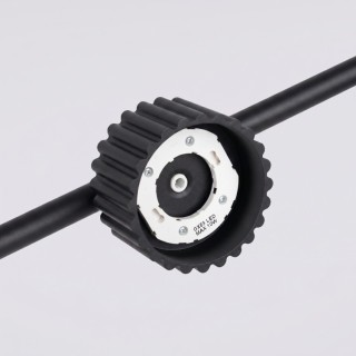 Lustre AURA 4 noir Gx53 - Sollux