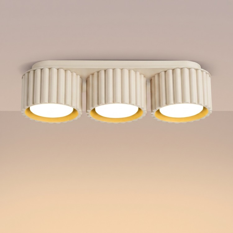 Plafonnier AURA 3 beige Sollux