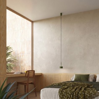 Suspension AURA 1 vert olive - Sollux