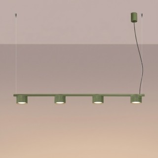 Lustre AURA 4 vert olive - Sollux