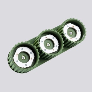 Plafonnier AURA 3 vert olive - Sollux