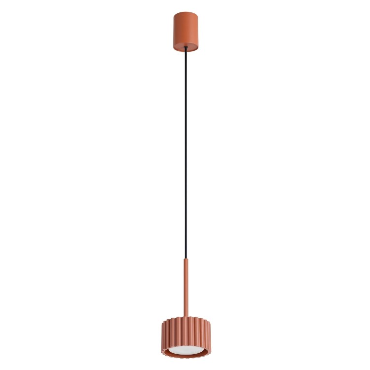 Suspension AURA 1 ocre rouge - Sollux