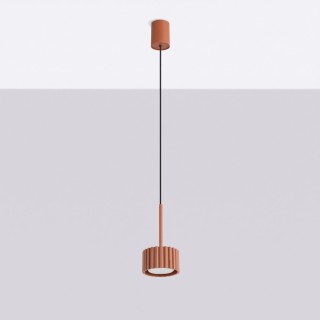 Suspension AURA 1 ocre rouge Gx53