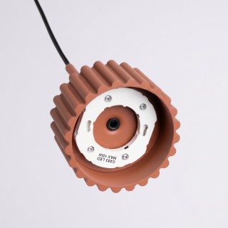 Suspension AURA 1 ocre rouge - Sollux