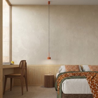 Suspension AURA 1 ocre rouge - Sollux