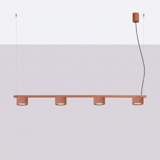 Lustre AURA 4 ocre rouge - Sollux