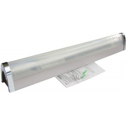 copy of Applique Salle de Bain Blanche avec Tube Fluo, Plastique, 13 W, Blanc, diffuseur + Interrupteur + Prise Tibelec