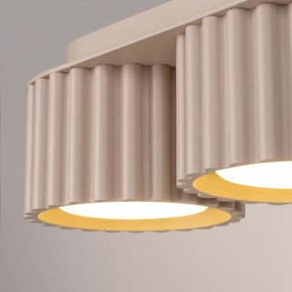 Plafonnier AURA 3 taupe Gx53