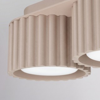 Plafonnier AURA 3 taupe Sollux