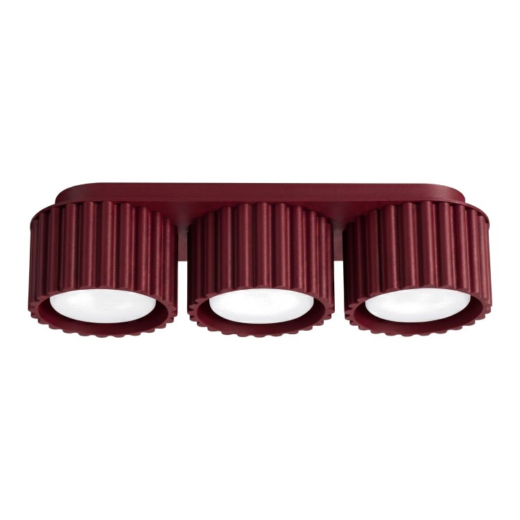 Plafonnier AURA 3 bordeaux Sollux