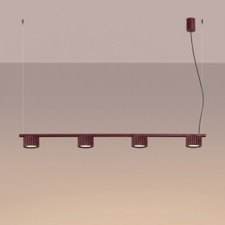 Lustre AURA 4 bordeaux Sollux