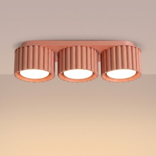 Plafonnier AURA 3 peach Gx53