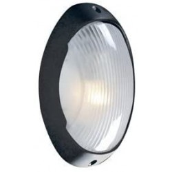 applique Hublot en Fonte d'aluminium extérieur Noir design Phare Searchlight 3152bk