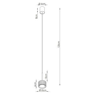 Suspension AURA 1 peach Gx53