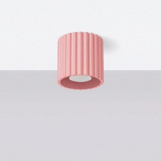 Plafonnier AURA 1 rose GU10 - Sollux