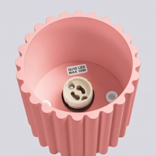 Plafonnier AURA 1 rose GU10 - Sollux