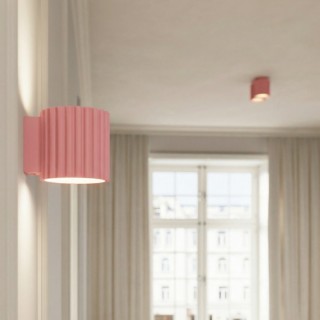 Plafonnier AURA 1 rose GU10 - Sollux