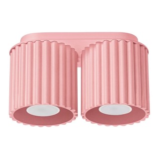 Plafonnier AURA 2 rose GU10 - Sollux