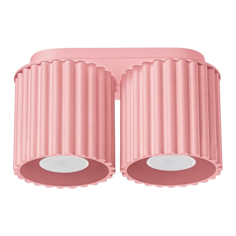 Plafonnier AURA 2 rose GU10 - Sollux