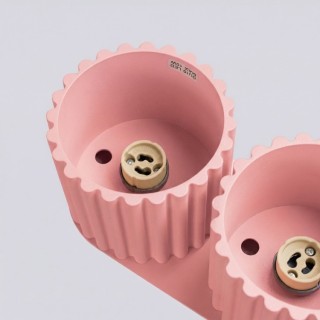 Plafonnier AURA 2 rose GU10 - Sollux