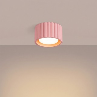 Plafonnier AURA 1 rose Sollux