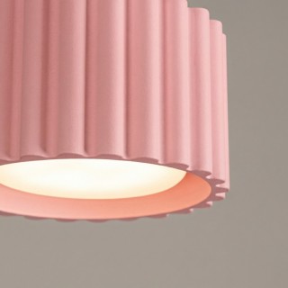 Plafonnier AURA 1 rose Sollux