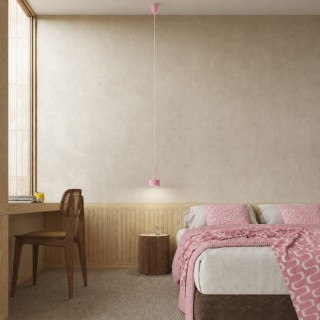 Suspension AURA 1 rose Sollux