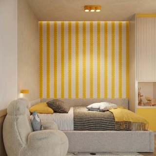 Applique AURA jaune Gx53