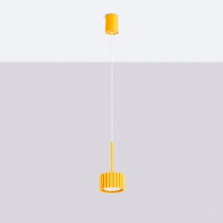 Suspension AURA 1 jaune Sollux