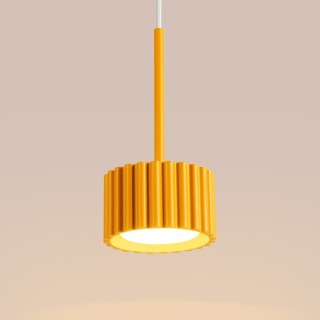 Suspension AURA 1 jaune Sollux