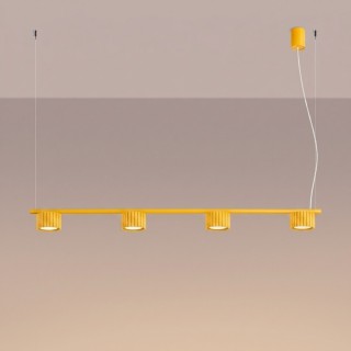 Lustre AURA 4 jaune Gx53