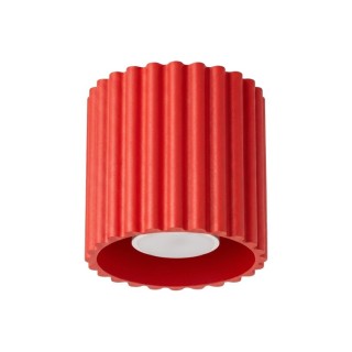 Plafonnier AURA 1 rouge GU10 - Sollux