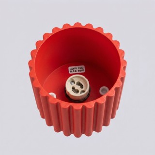 Plafonnier AURA 1 rouge GU10 - Sollux