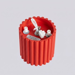 Plafonnier AURA 1 rouge GU10 - Sollux