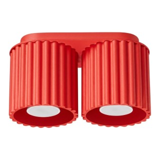 Plafonnier AURA 2 rouge GU10 - Sollux