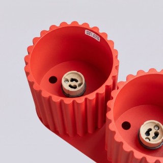 Plafonnier AURA 2 rouge GU10 - Sollux