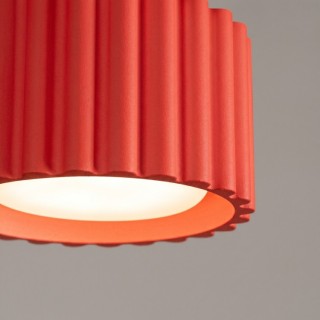 Plafonnier AURA 1 rouge Sollux