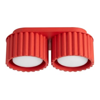 Plafonnier AURA 2 rouge Gx53