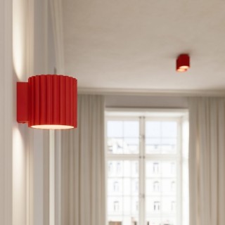 Plafonnier AURA 2 rouge Sollux