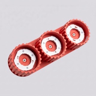 Plafonnier AURA 3 rouge Sollux