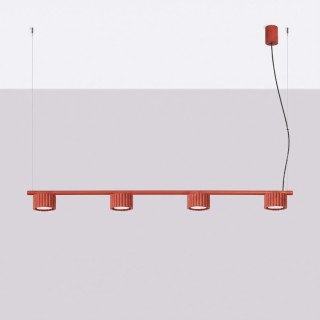 Lustre AURA 4 rouge Gx53