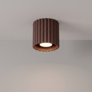 Plafonnier AURA 1 marron GU10 - Sollux