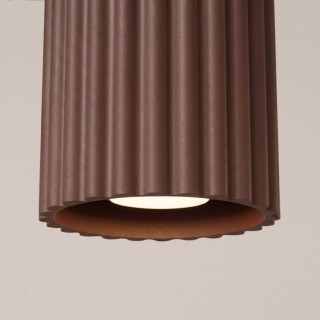 Plafonnier AURA 1 marron GU10 - Sollux