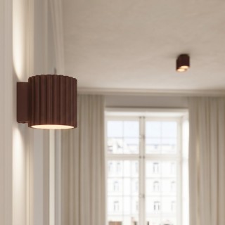 Plafonnier AURA 2 marron GU10 - Sollux