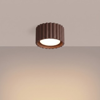Plafonnier AURA 1 marron - Sollux