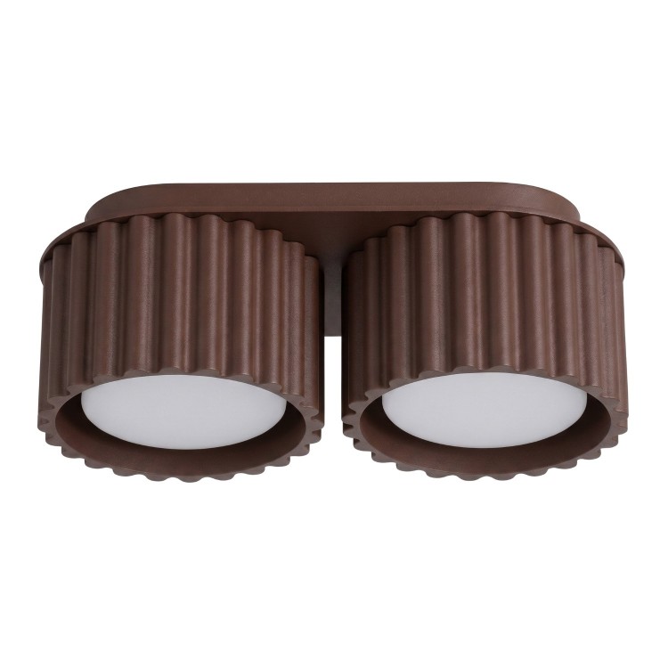 Plafonnier AURA 2 marron Sollux