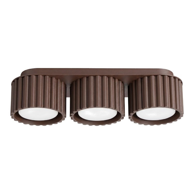 Plafonnier AURA 3 marron Sollux